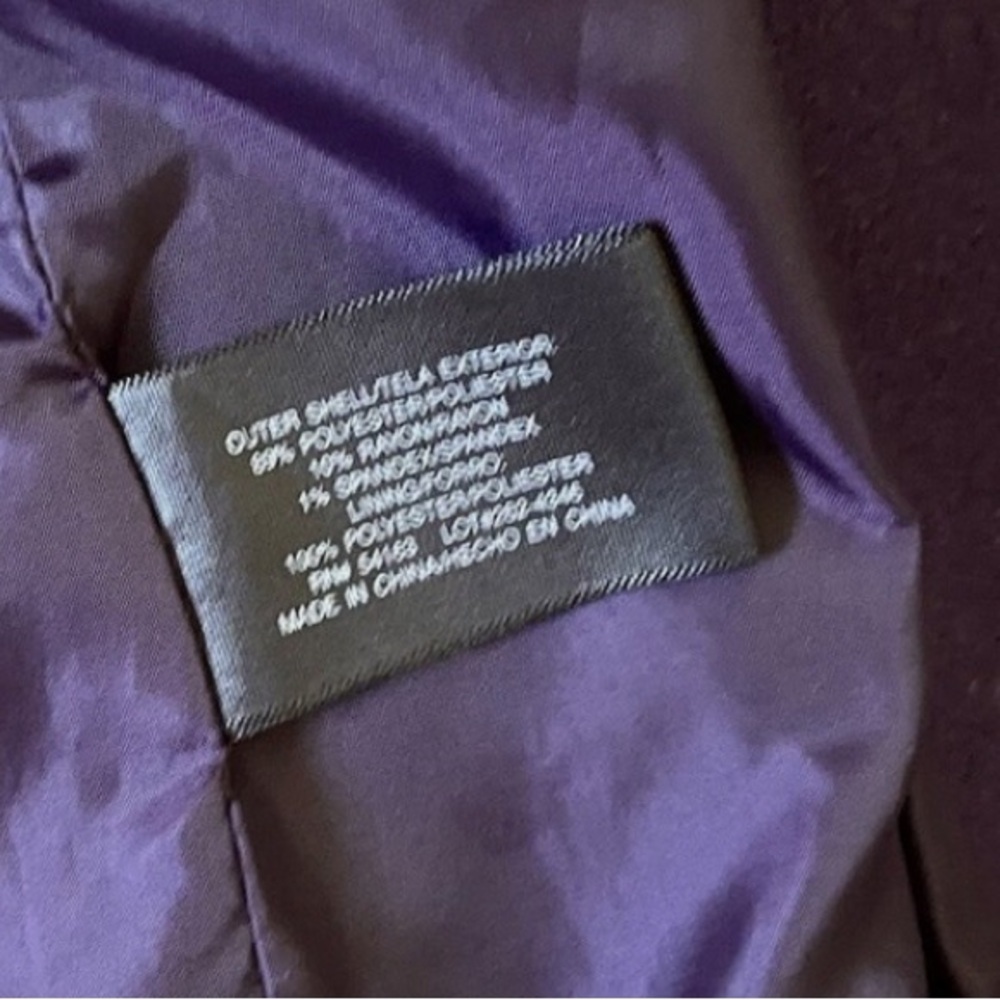 Ana purple Pea Coat size small - Picture 10 of 10